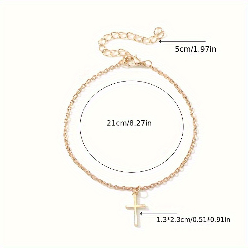 Bohemian Style Golden Alloy Cross Bracelets